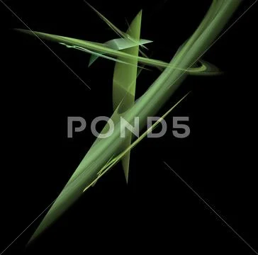 Very abstract phantasy in green Stock Illustration