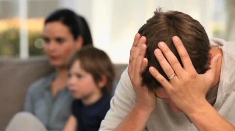 Very anxious man thinking about a bad thing Stock-Footage 1017256