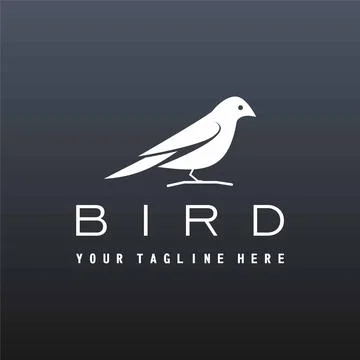 Very attractive bird shape design for a logo. Stock Illustration