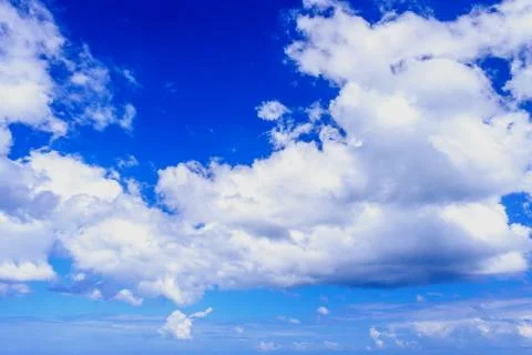 Very beauriful blue sky with clouds. Stock Photos