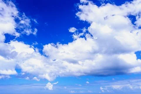Very beauriful blue sky with clouds. Stock Photos