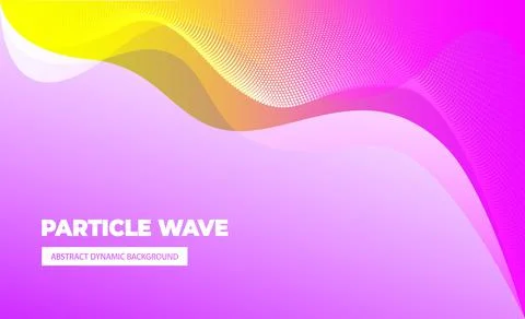 Very beautiful abstract background from a wave of white blue pink particles Stock Illustration