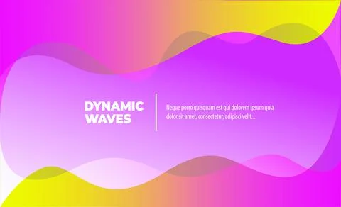 Very beautiful abstract background from a wave of red, yellow, pink wave and Stock Illustration