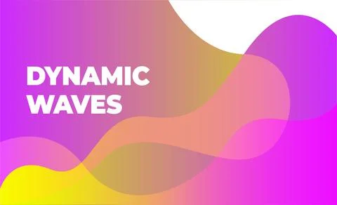 Very beautiful abstract background from a wave of red, yellow, pink wave and Stock Illustration