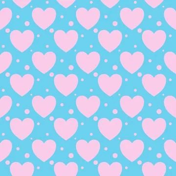 Very beautiful heart seamless pattern design for decorating website backgroun Stock Illustration