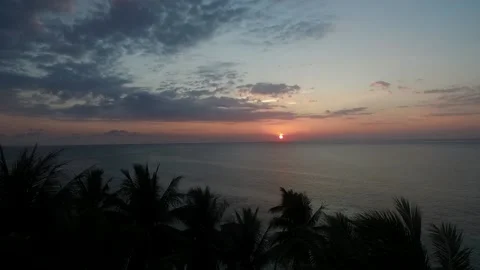 A very beautiful sunset on the coast Stockbeeldmateriaal 233489357