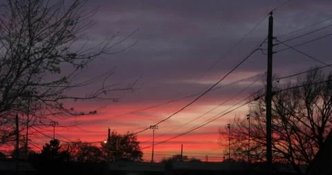 A very beautiful sunset Stock Photos