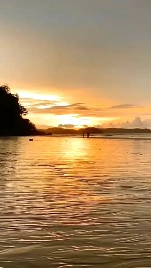 Very beautiful sunset view Stock Footage 203933840