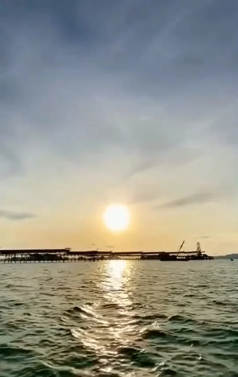 Very beautiful sunset view Stock Footage 203934295