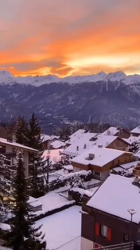 Very beautiful sunset view Stock Footage 203934442