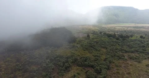 Very beautiful view of Mount Papandayan Stock Footage 245321471