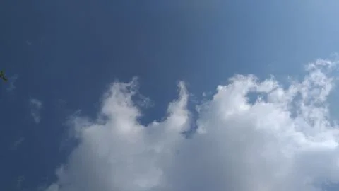 This is very beautiful view of white clouds on the sky Foto stock