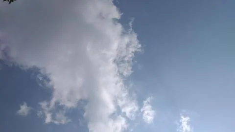 This is very beautiful view of white clouds on the sky Stock Photos