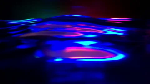 Very Beautiful Water Surface with splashes  in slow motion Fills The Screen Stock Footage 116881674