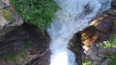 Very beautiful waterfall Stock Footage 79753307