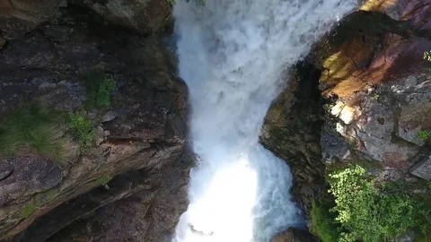 Very beautiful waterfall Stock Footage 79794465