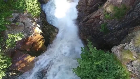 Very beautiful waterfall Stock Footage 79794553