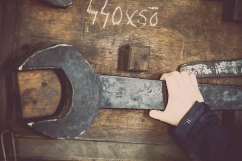 Very big wrenches Stock Photos