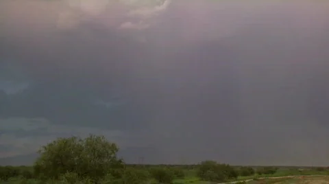 Very bright bolt of forked lightning. Stock Footage 503744