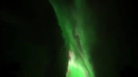 Very Bright Explosion of Northern Lights / aurora Stock Footage 69852191