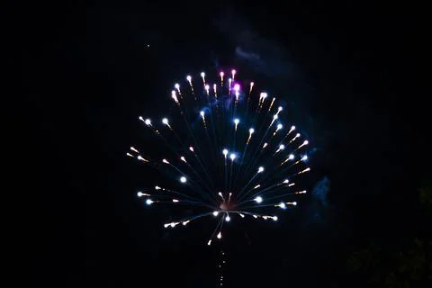 Very bright firework Stock Photos