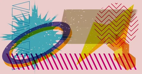 Very busy risograph background animation Stock Footage 281811406