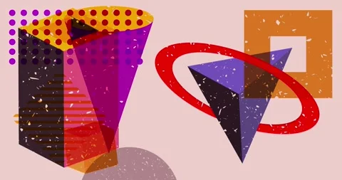 Very busy risograph background Stock Footage 281810895