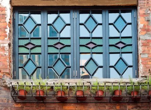 Very characteristic of a window Stock Photos