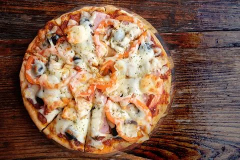 Very cheese pizza Stock Photos