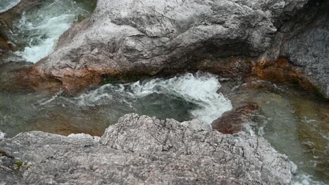 Very clean mountain stream with beautiful rocks Stock-Footage 211453464