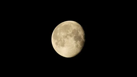 Very clear moon video, full moon 4k clear shot, Stock Footage 130149780