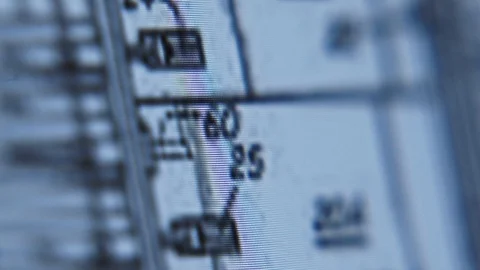 Very close-up construction drawing details. Stock Footage 128968214