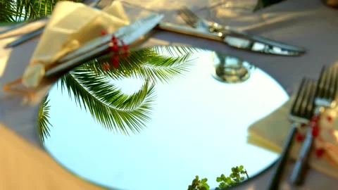 A very coveted serving platter   Slow motion Stock Footage 254062652