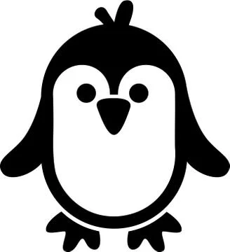 Very cute penguin Stock Illustration