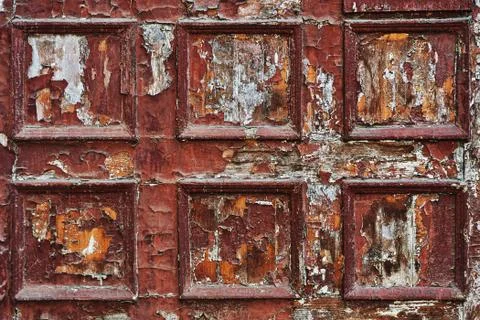 Very damaged wall panel texture Stock Photos