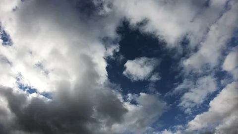 Very Fast Billowing Clouds. Timelapse 4k 60fps. Stock Footage 97242184