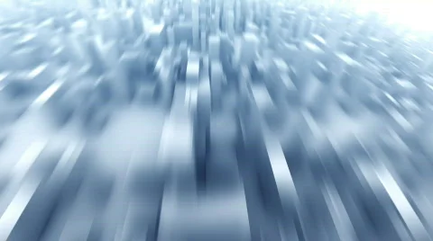 Very fast camera flight through 3D city, LOOP Видео 486882