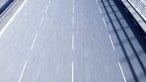 Very fast driving. flying camera. Realistic 4k animation. Stock Footage 132512537