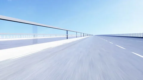 Very fast driving. flying camera. Realistic 4k animation. Stock Footage 132514131