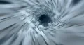 very fast flight through the tunnel made of metal boxes HD Footage
