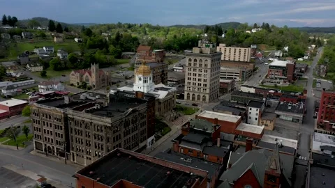 Very fast, low altitude partial orbit to the left with stormy sky centered on Stock Footage 130444194