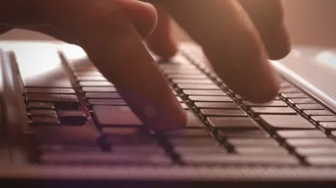 Very fast typing on the computer Stock Footage 41277773