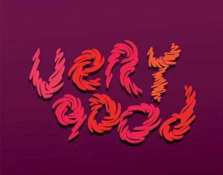 Very good text hand Stock-Illustration