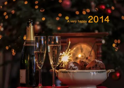 A very happy 2014 Stock Illustration