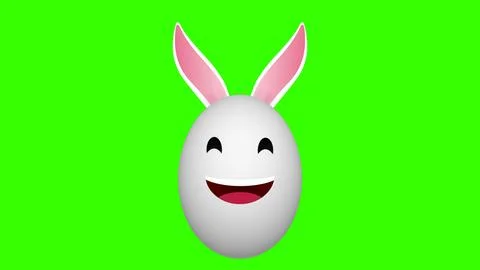 Very happy bunny egg for easter holiday concept Stock Illustration