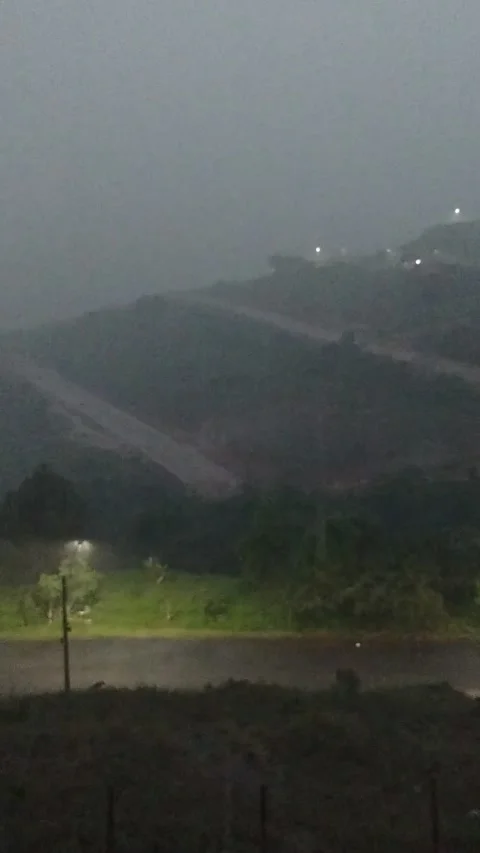 Very heavy and intense rain in the late afternoon Stock Footage 295452345