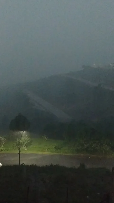 Very heavy and intense rain in the late afternoon Stock Footage 295452935