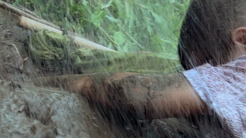 Very heavy pouring rain Stock Footage 103182863