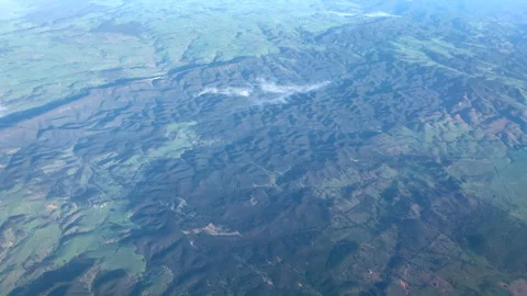 Very high aerial view of the Earth below Stock Footage 158658448