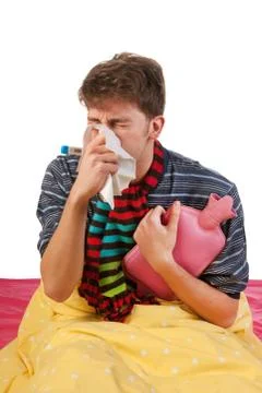 Very ill man Stock Photos